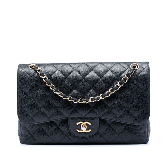 Chanel Handbags - Pre-Loved Chanel Jumbo Classic Caviar Double Flap